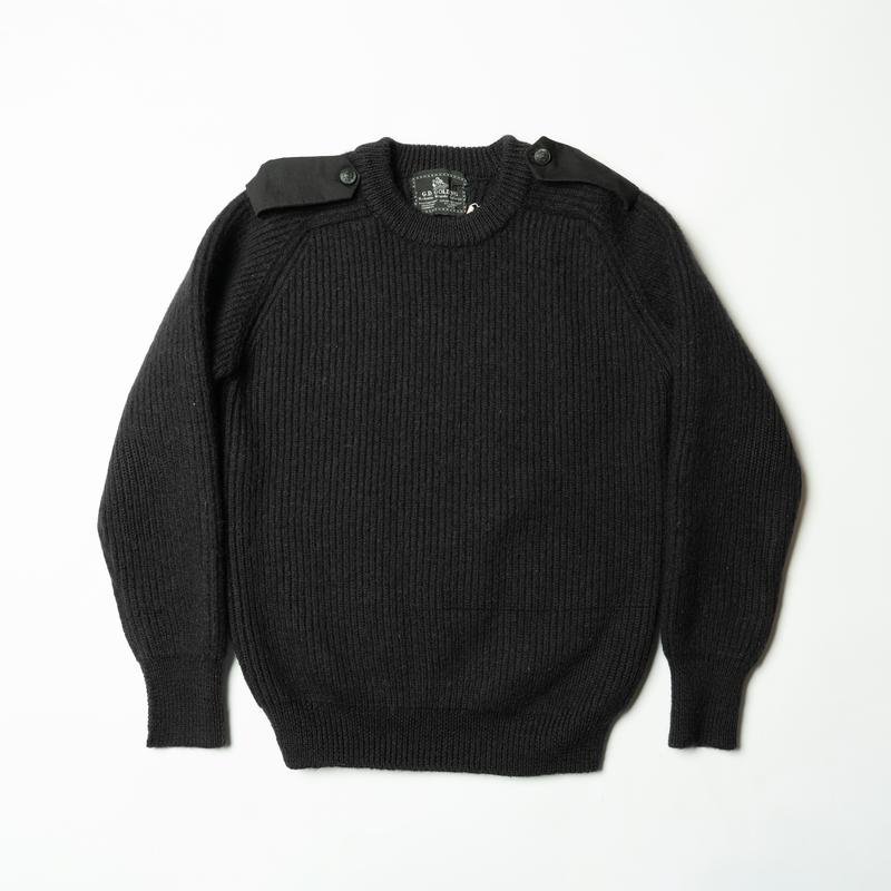 Мужской Vintage Свитер Чёрный Шерсть 36 / S / 44