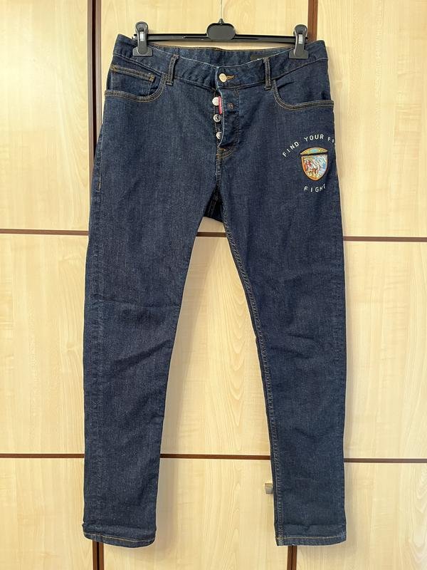 Мужские Dsquared² Джинсы Тёмно-синий Джинс 33 / L