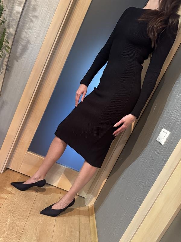 Женское KHAITE Платье Чёрный 34 / XS / 42