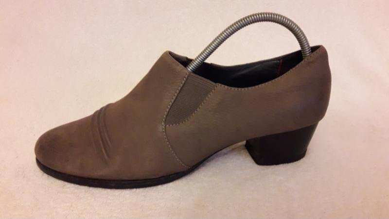 Damen Sioux Absätze Grau Leder 39