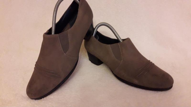 Damen Sioux Absätze Grau Leder 39