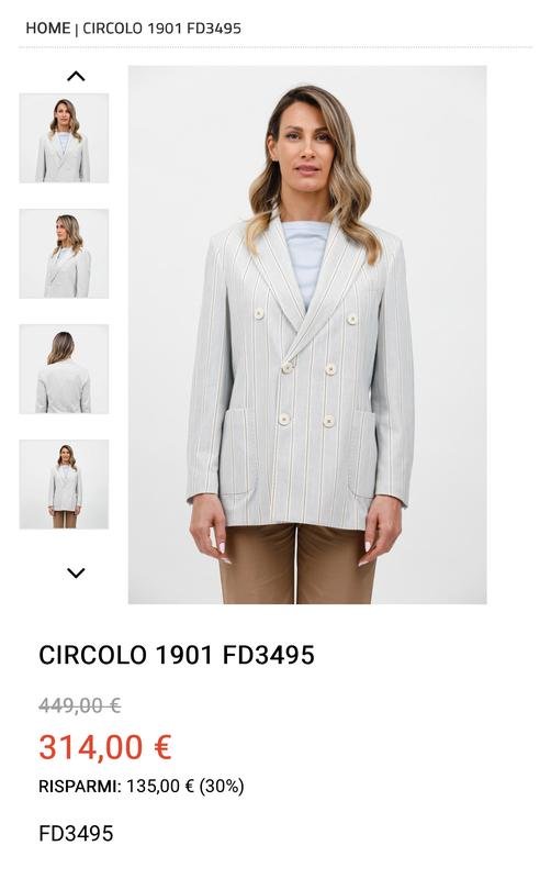 Femme Circolo 1901 Blazer Multicolore 42 / XL / 50