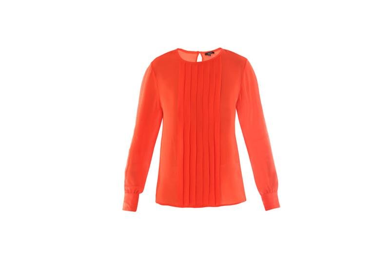 Women Diane Von Furstenberg Shirt Orange Polyester