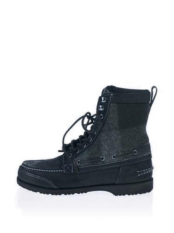 Herren Sebago Stiefel Grau Leder 41