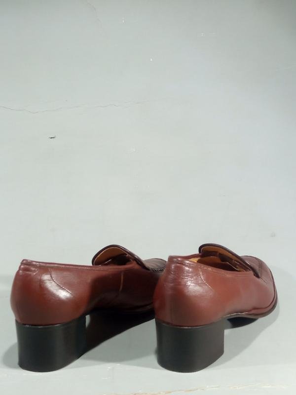Damen Barker Absätze Braun Leder 34