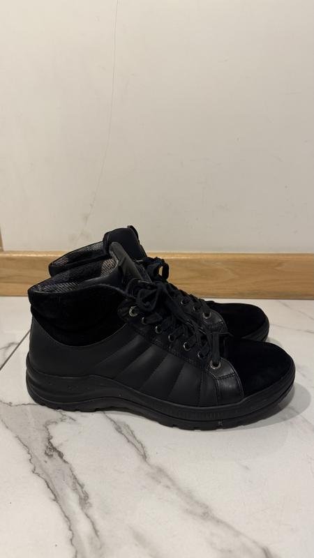 Men Bogner Boots Black Satin 41