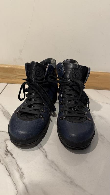 Men Bogner Boots Navy Leather 42