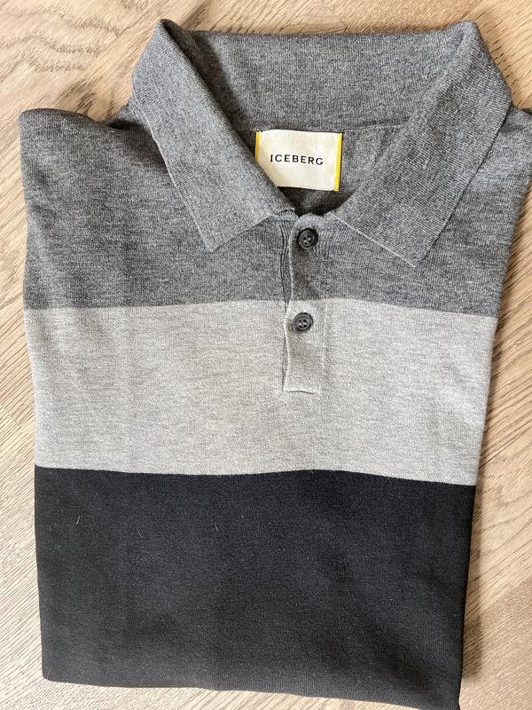 Homme Iceberg Pull Multicolore Laine 42 / XL / 50