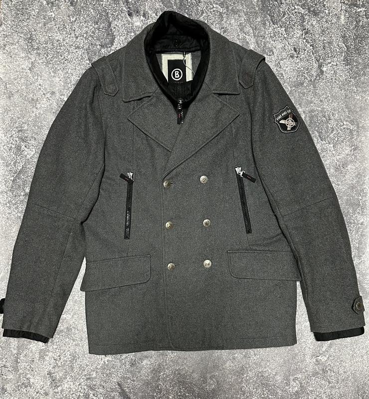 Мужской Bogner Пальто Серый Шерсть 42 / XL / 50