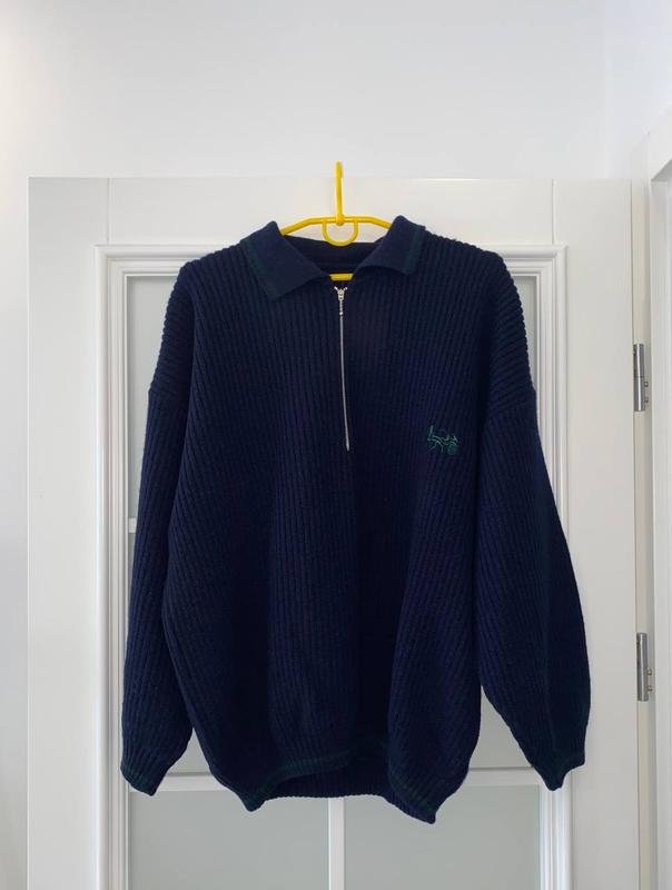 Men Celine Sweater Navy Wool 40 /L / 48