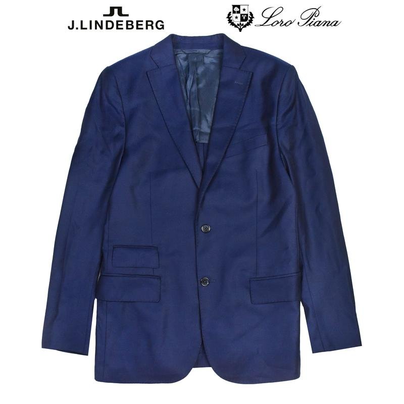 Homme Loro Piana Blazer Bleu Marine Laine 50