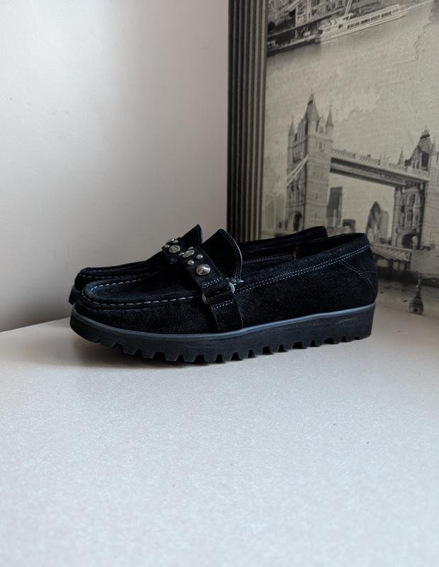 Damen Sioux Slipper Schwarz Wildleder 38