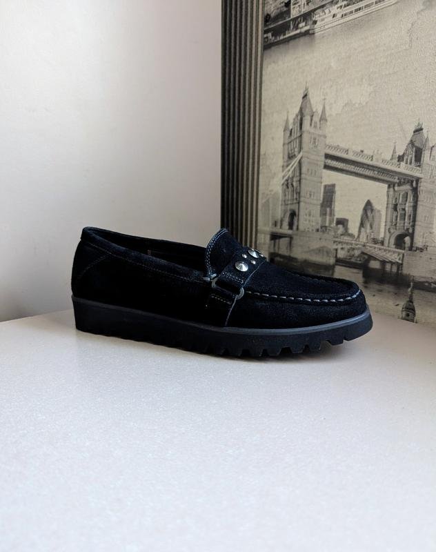 Damen Sioux Slipper Schwarz Wildleder 38
