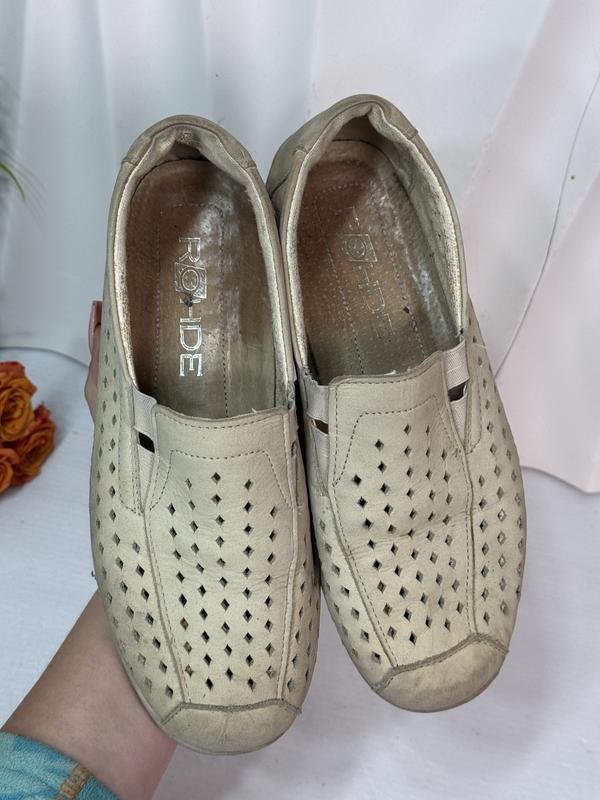 Damen Rohde Absatzschuhe Beige Leder 37