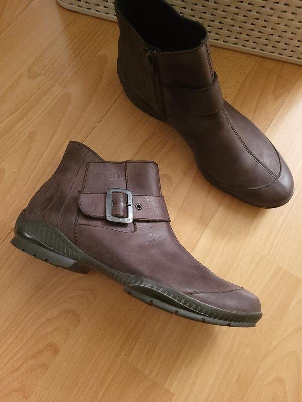 Женские Mephisto Ботинки Коричневый Кожа 40