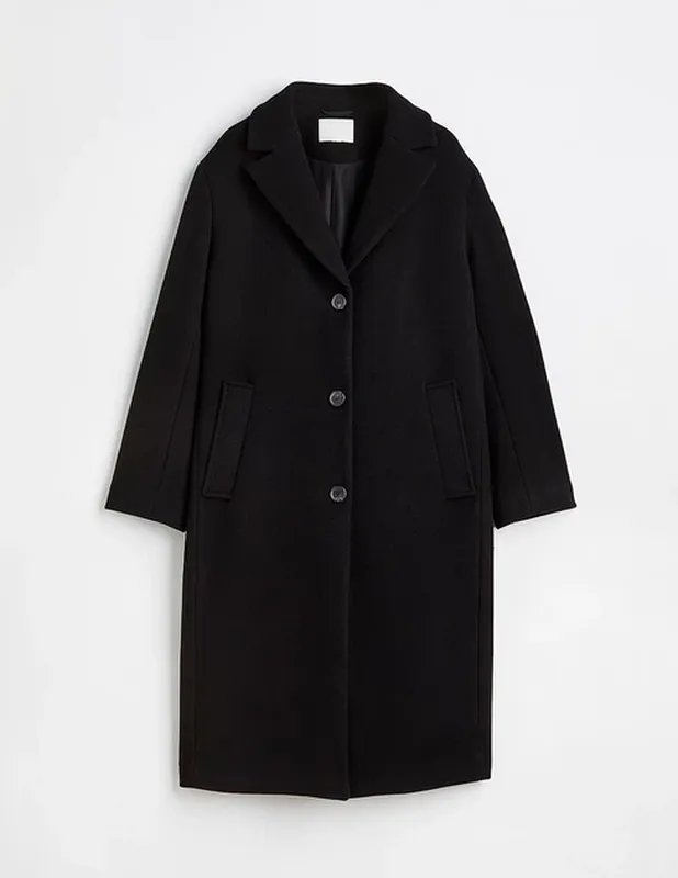 Damen Daniel Rizotto Mantel Schwarz Kaschmir 40 /
