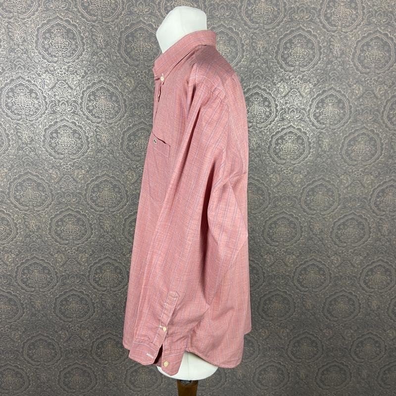 Herren Lacoste Hemd Rot Baumwolle 42 / XL / 50