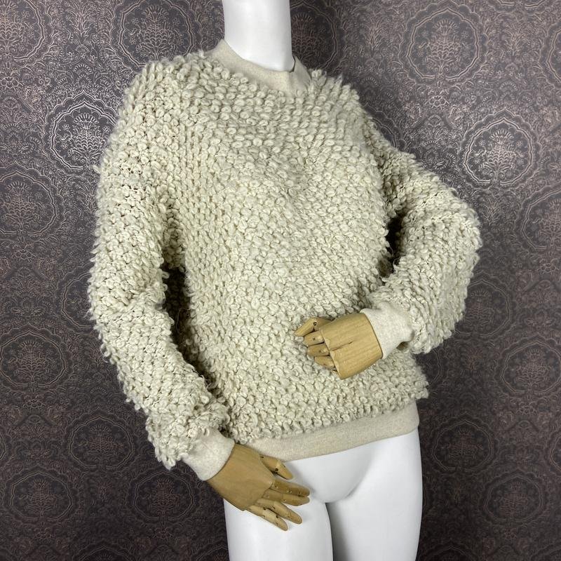 Женский Nanushka Свитер Бежевый Альпака 36