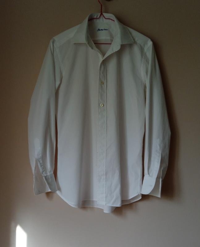 Herren Brioni Hemd Weiß Baumwolle 46