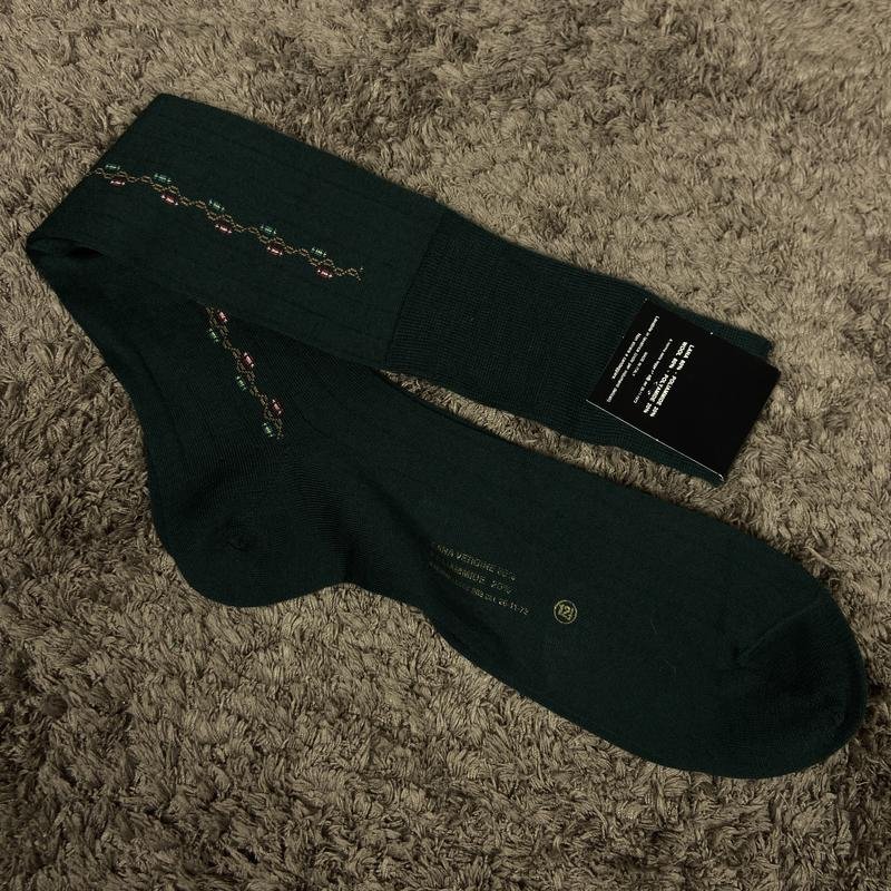 Men Gabriele Molteni Socks Green Wool 43