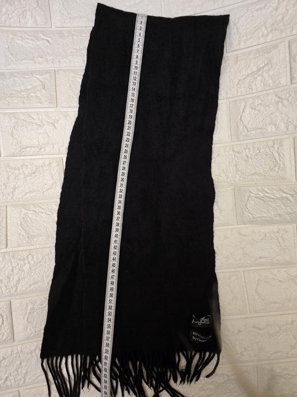 Unisex Bugatti Scarf Black Cashmere