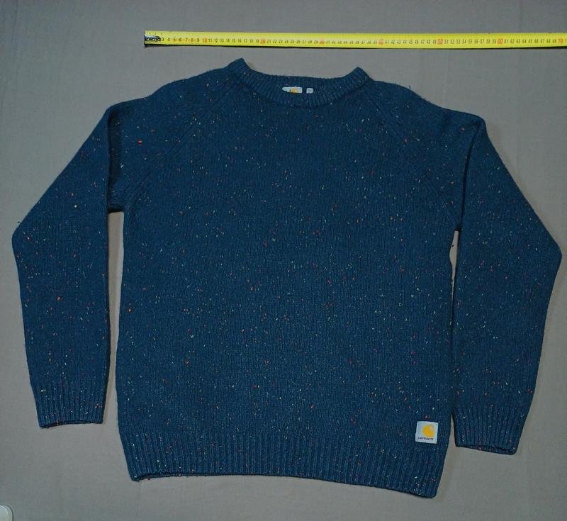 Men Carhartt Sweater Green Acrylic 36 / S / 44