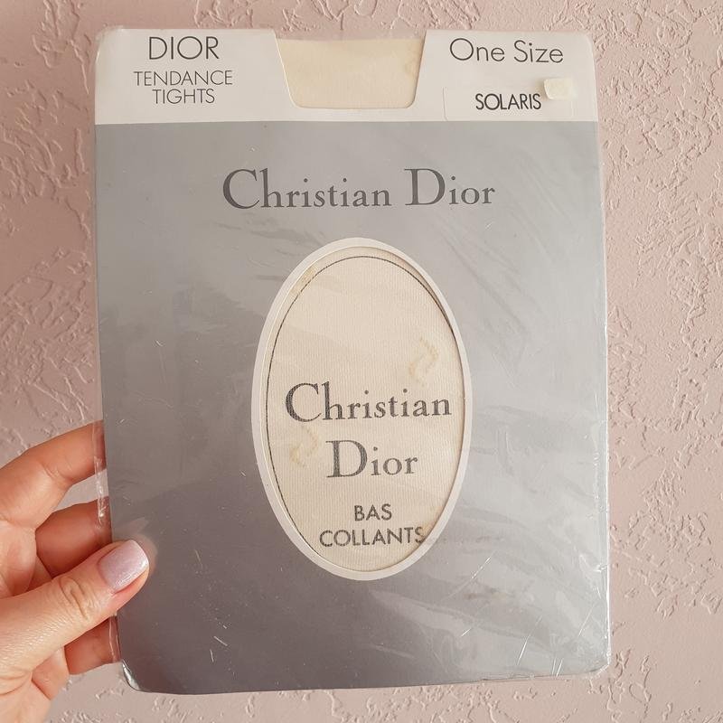 Women Christian Dior Tights Beige Nylon One size