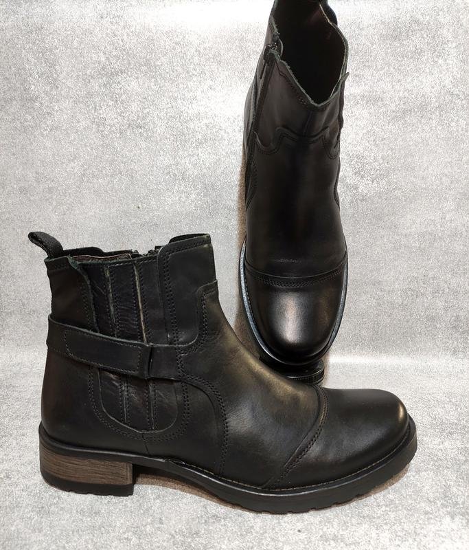 Homme Gabor Bottes Noires Cuir 43.5