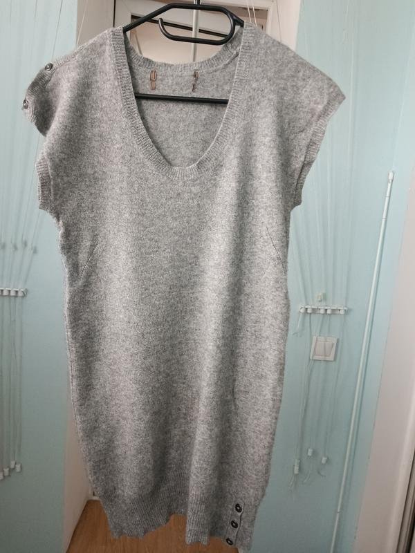 Femme Dune Gilet Gris Cachemire 36 / S / 44