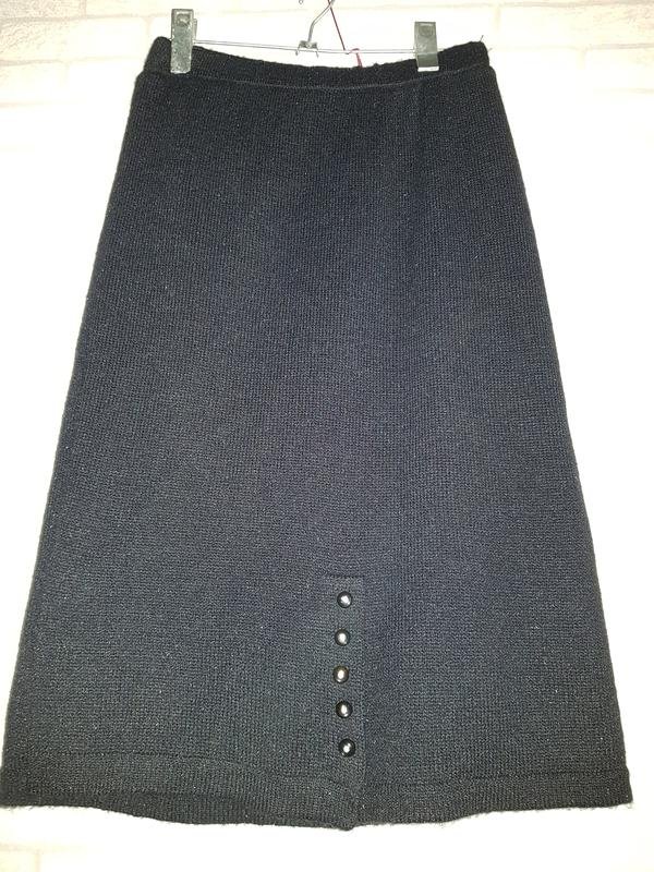 Women Canali Skirt Black Acrylic 38 / M / 46