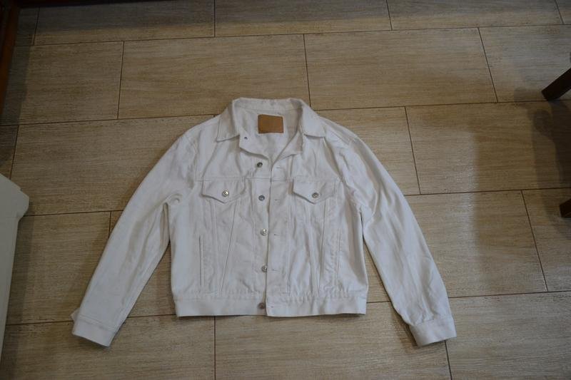 Мужской Balenciaga Куртка Белый Джинс 40 /L / 48