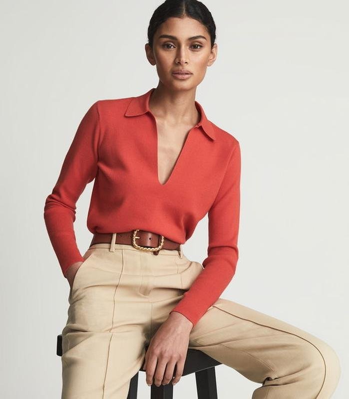 Damen Reiss Pullover Koralle 40 / L / 48