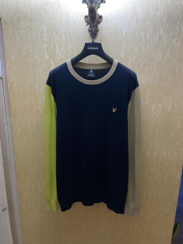 Men Lyle & Scott Sweater Navy 42 / XL / 50