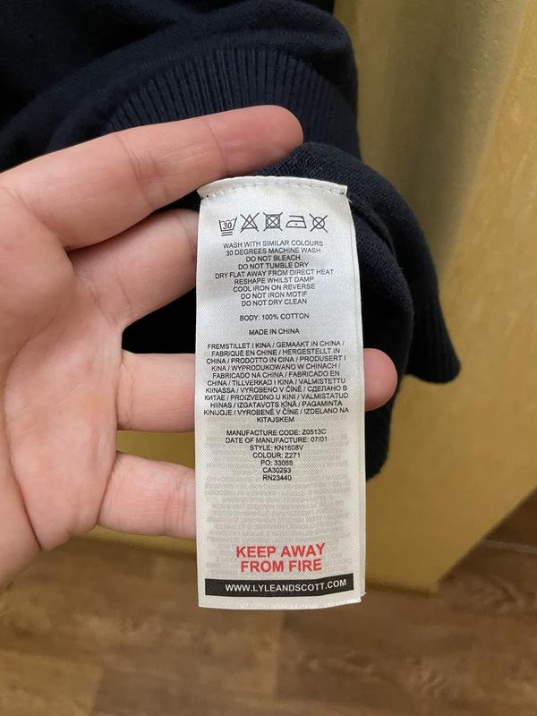 Men Lyle & Scott Sweater Navy 42 / XL / 50