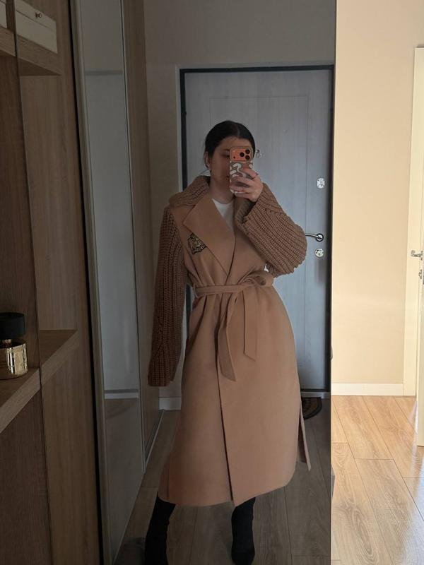 Femme Manteau Beige Laine S