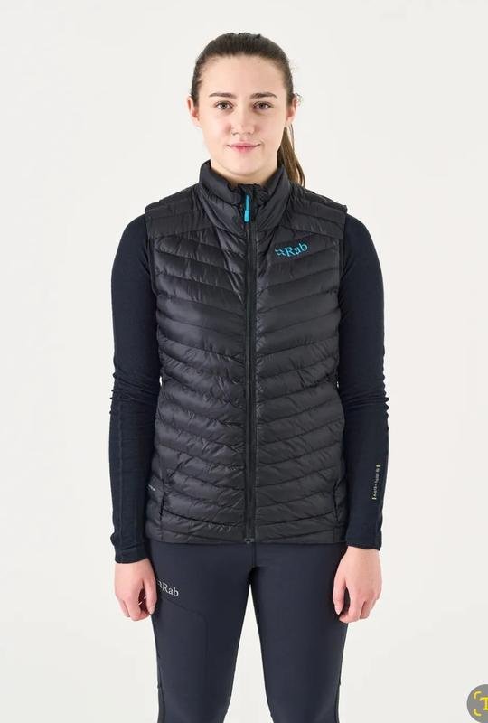 Damen RAB Weste Schwarz Nylon 36 / S / 44