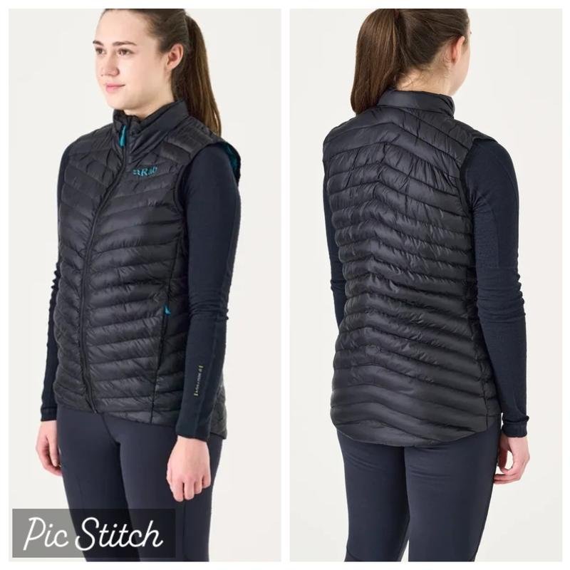 Damen RAB Weste Schwarz Nylon 36 / S / 44