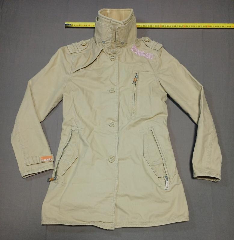 Donna Superdry Giacca Beige Cotone 36 / S / 44