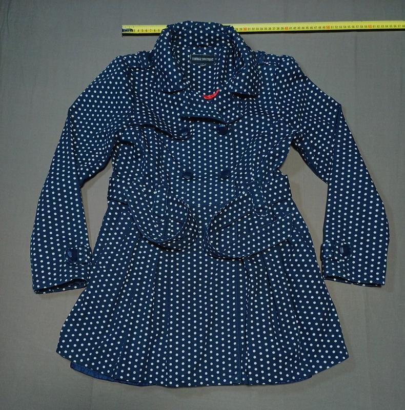 Femme Vintage Boutique Trench Coat Blanc Coton 38