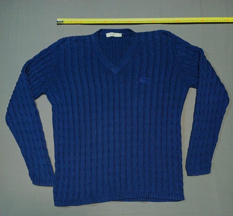 Men Burberry Sweater Black Cotton 42 / XL / 50