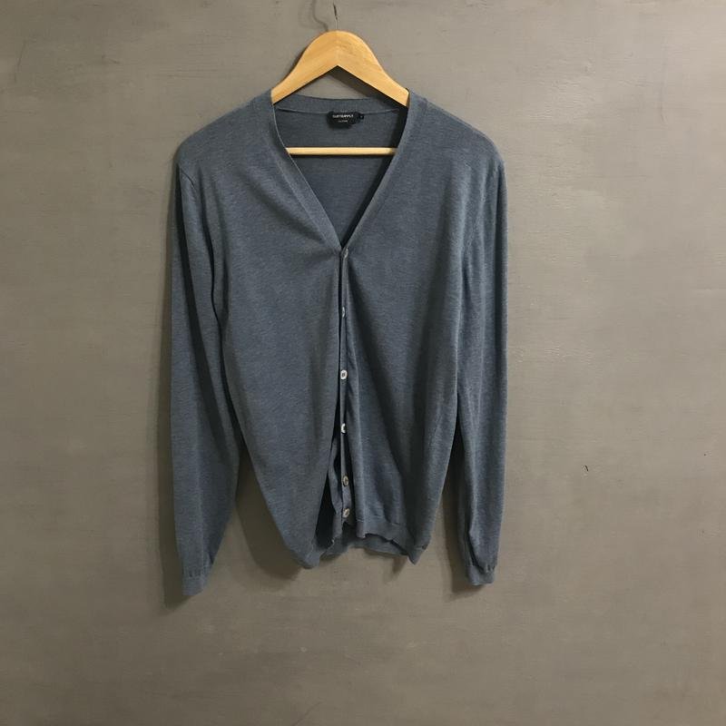 Мужской Suitsupply Свитер Голубой Хлопок 36 / S /