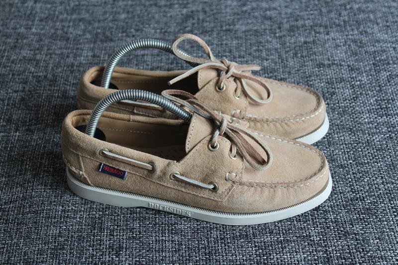 Женские Sebago Лоферы Хаки Замша 37