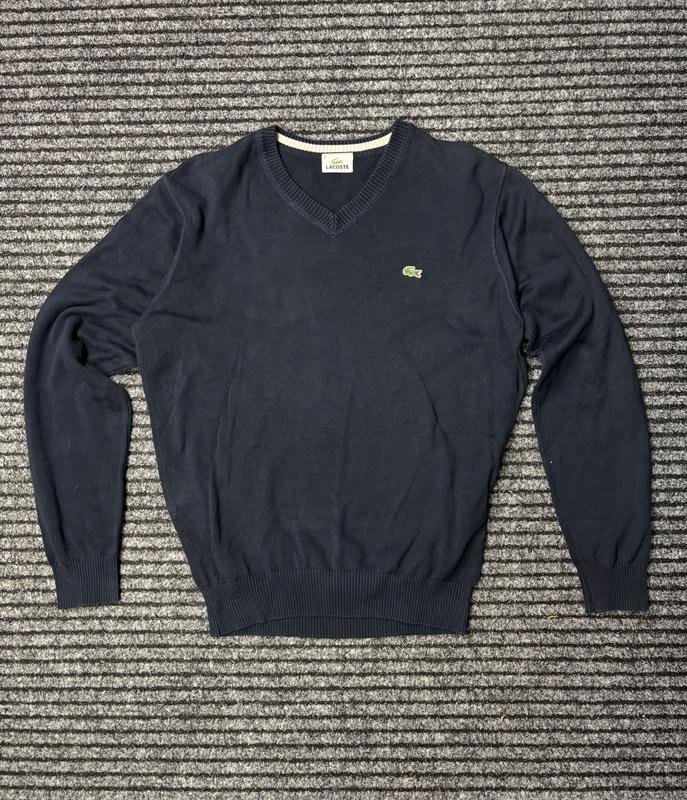Homme Lacoste Pull Bleu Marine Polyester 36 / S /