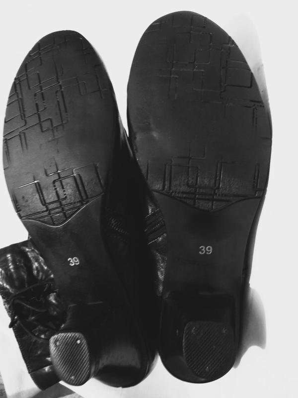 Женские Сапоги Чёрные Кожа 39