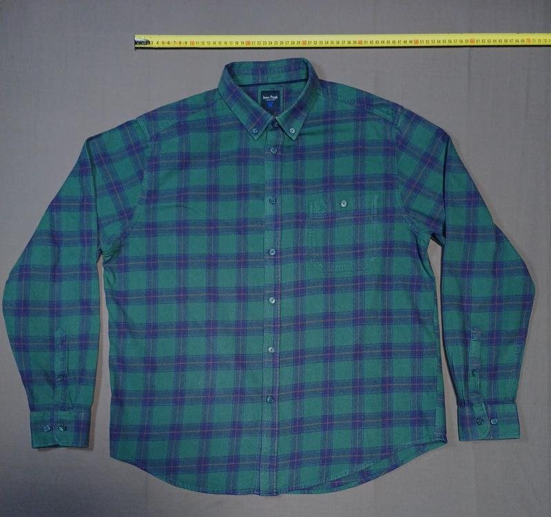 Men James Pringle Shirt Green Flannel 40 /L / 48
