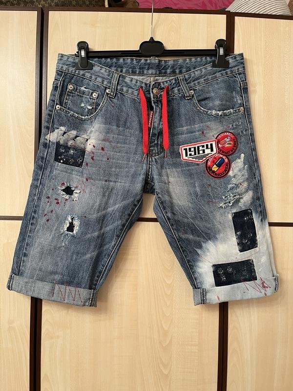 Мужские Dsquared² Шорты Тёмно-синий 33 / L / 48