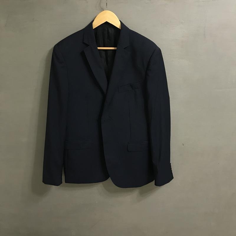 Uomo Pal Zileri Completo Blu Navy Lana 40 /L / 48