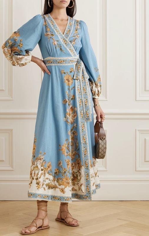 Donna ZIMMERMANN Abito Blu Cotone 36 / S / 44