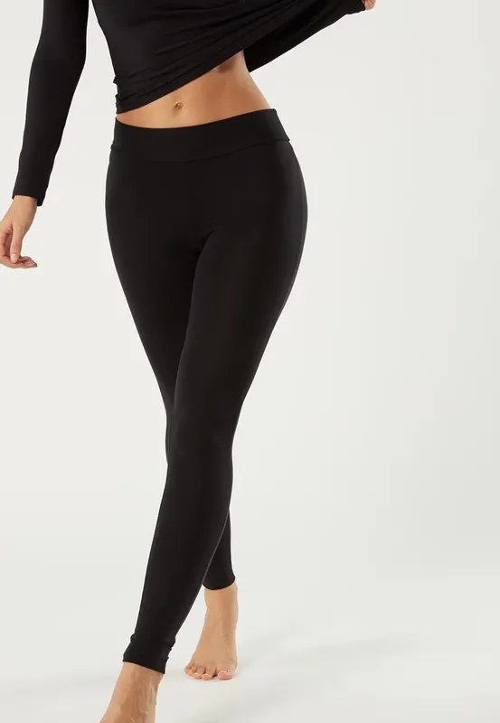 Женские Intimissimi Леггинсы Чёрный Хлопок M