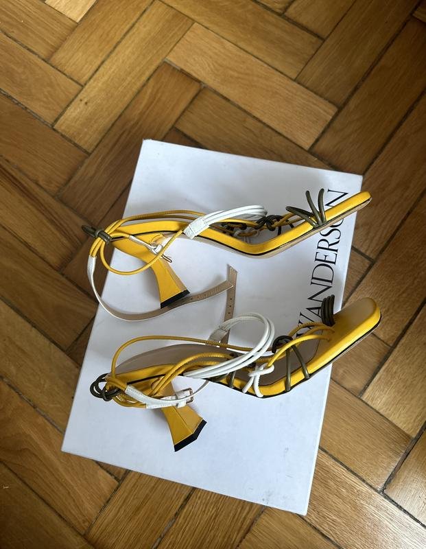 Femme JW Anderson Talons Jaune Cuir 39.5